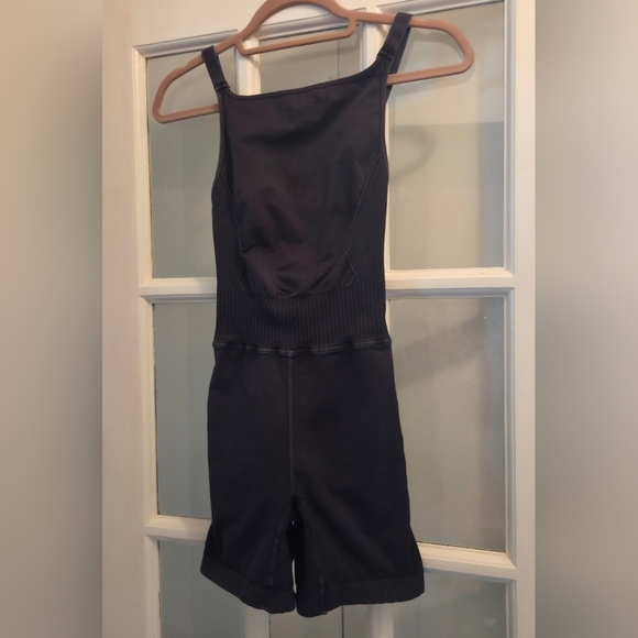 Free People Good Karma Runsie Black Stonewash - Picture 5 of 11